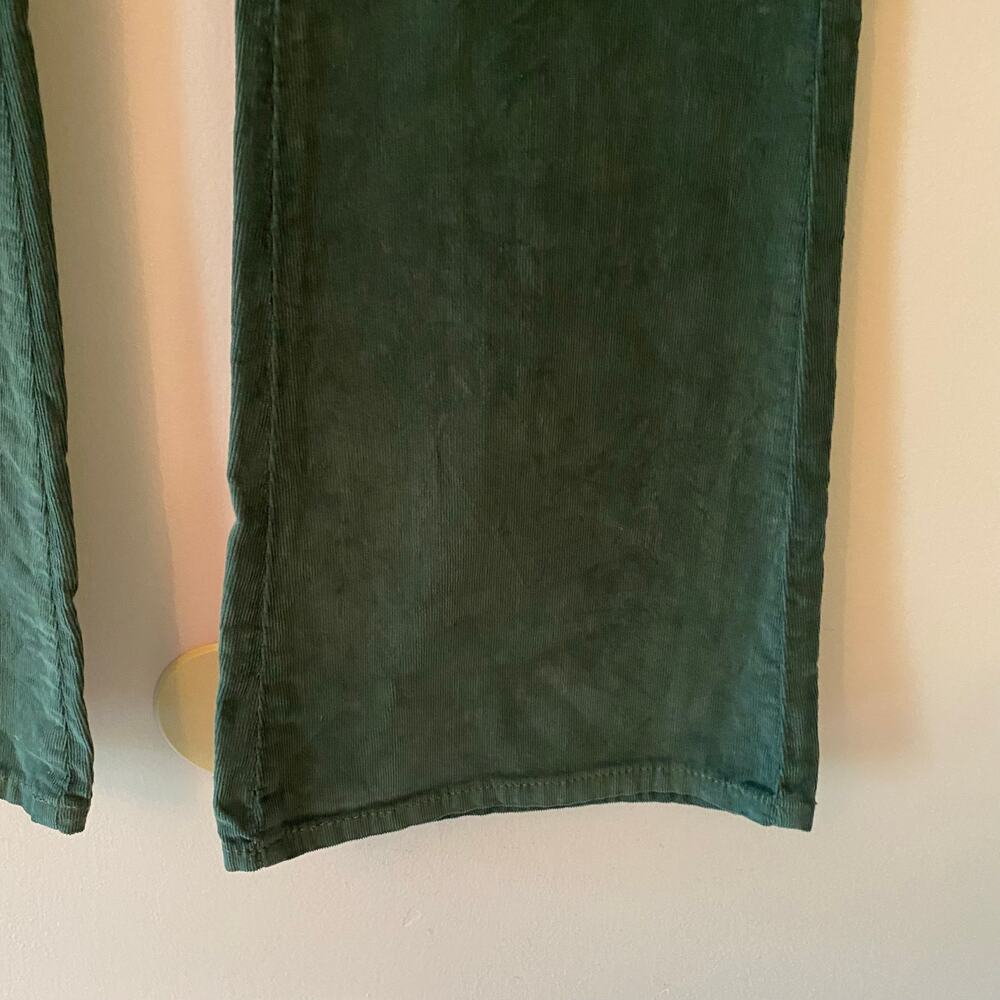 We The Free Green Corduroy Jayde High Waisted Flare Pants Boho Women's size 28 - Picture 6 of 13